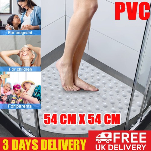 Pvc corner shower mat - corner, large