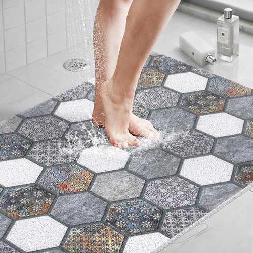 Corner shower mat - mat, with