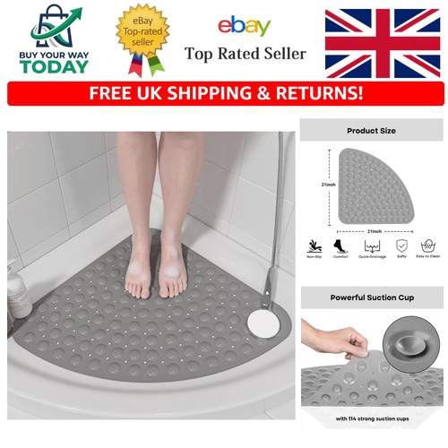 Corner shower safety mat - corner,