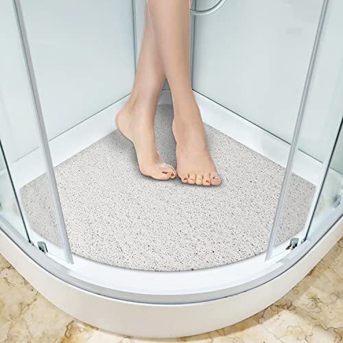 Corner shower mat - non, slip