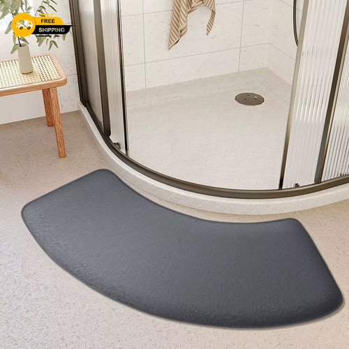 Curved shower mat soft - shower,
