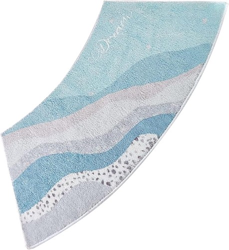 Curved bath mat corner shower - curved,