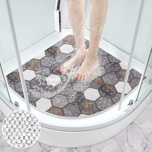 Corner shower mat non - corner,