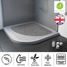 Corner Loofah Shower Mat for