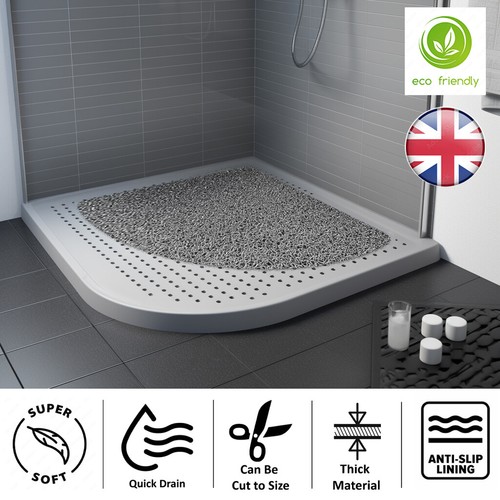 Corner loofah shower mat - loofah,