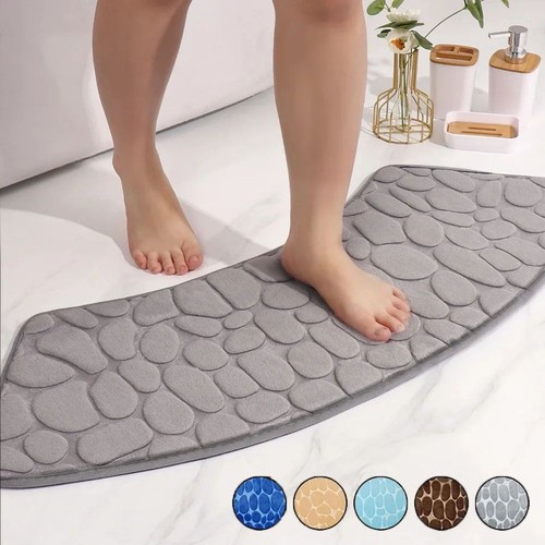 Curved bathroom floor - curved,