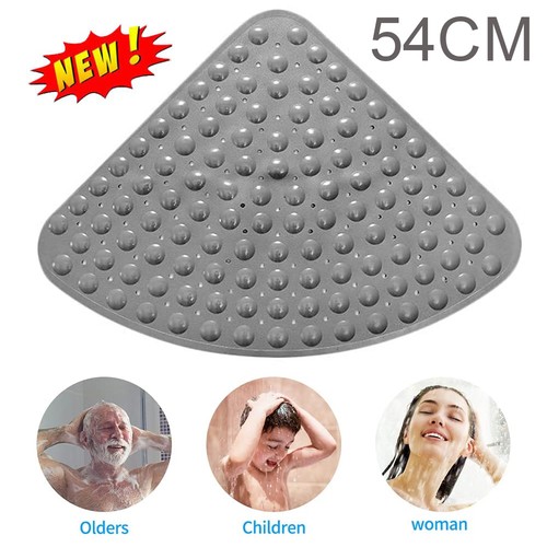 Corner shower mat non - shower, non-slip