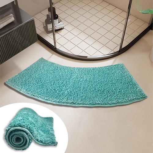 Curved shower mat - curved,