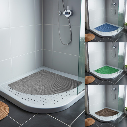 Corner shower mat reversible - corner,