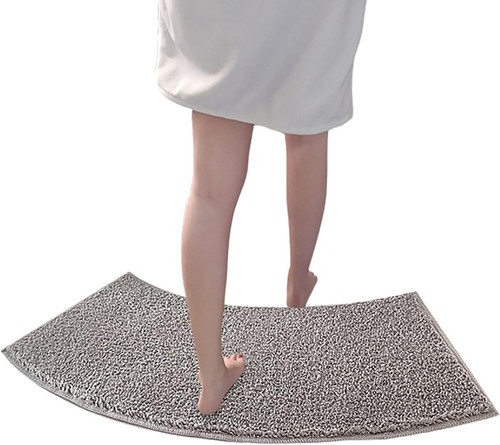 Fan shaped curved shower - fan-shaped,