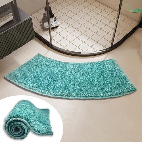 Curved shower mat - curved,