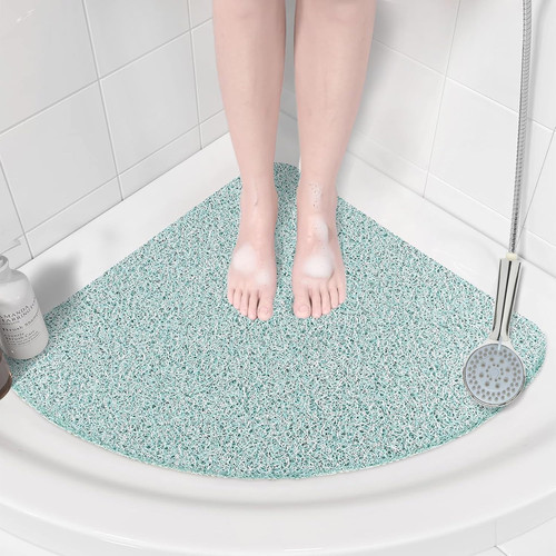 Corner shower mat - shower, slip