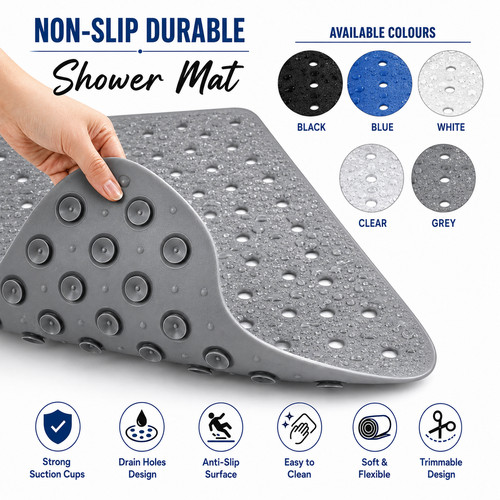 Non slip bath mat anti - non, mould