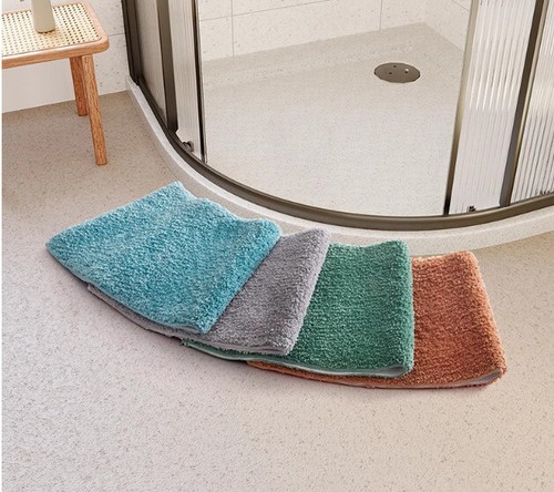 Curved bath mat - curved, shower