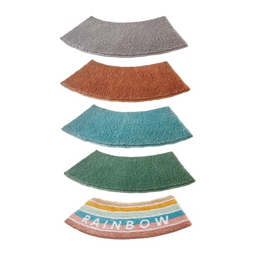 Bathtub mat curved bath - mat,